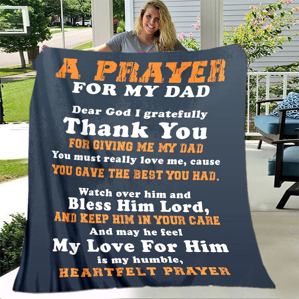 A Blanket for Dad - Great for travel, camping, on-the-go dads, or cozy up at home!