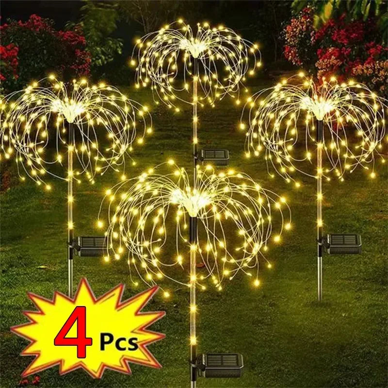 GalaxyGlow Solar LED Firework Lights