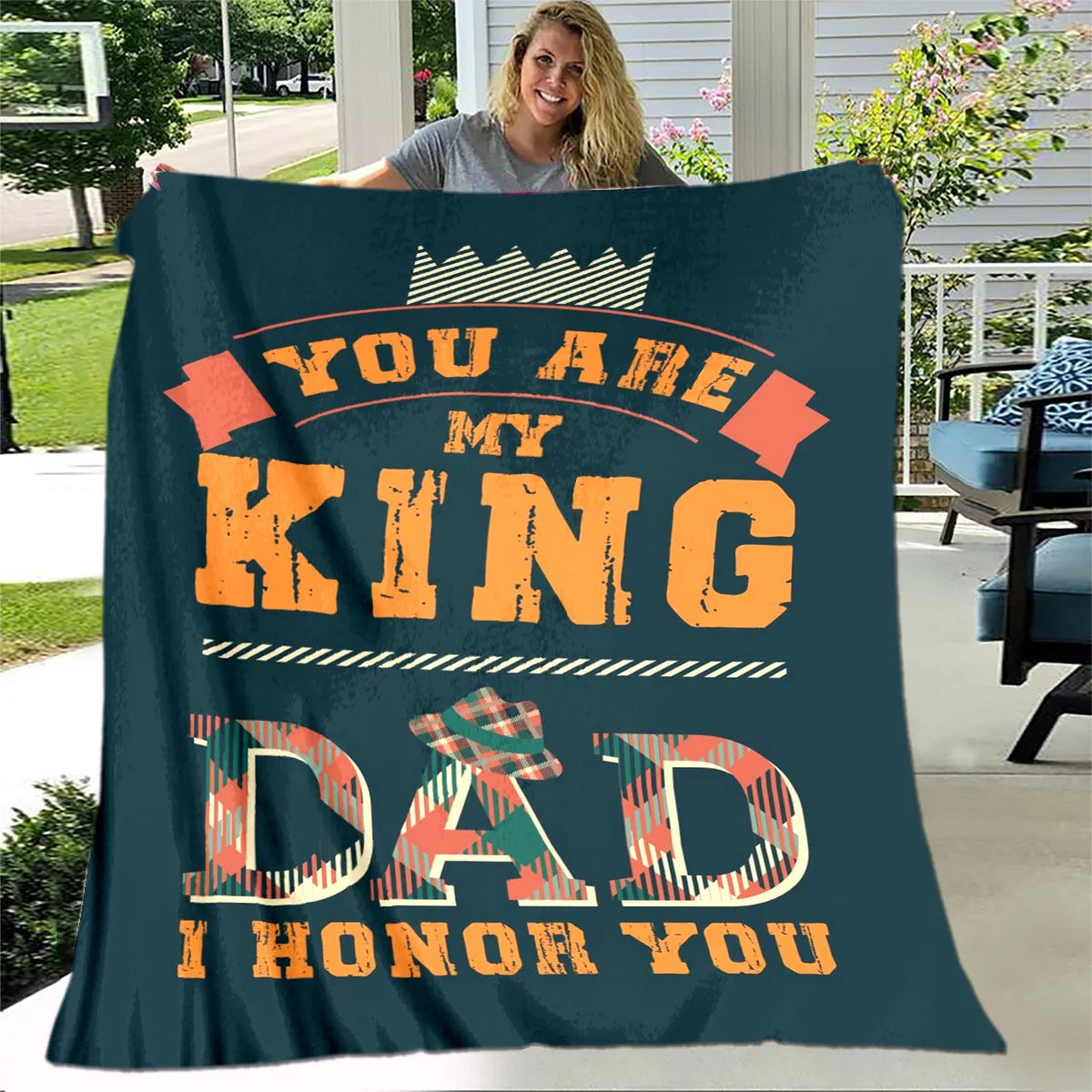 A Blanket for Dad - Great for travel, camping, on-the-go dads, or cozy up at home!